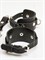 Гартеры с наручниками на бедра женские кожаные эротические KALEKS Simplex 2 с бантом - фото 4703